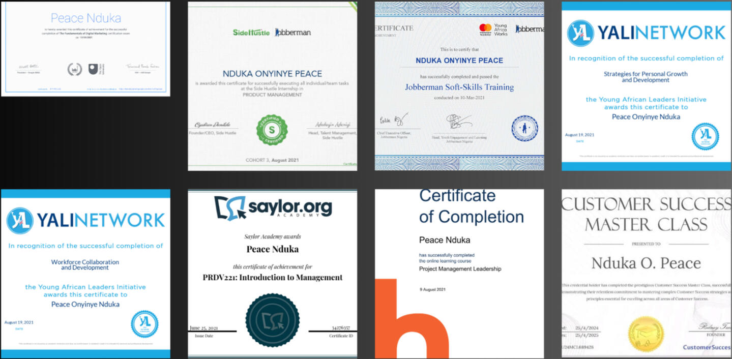 My Certifications